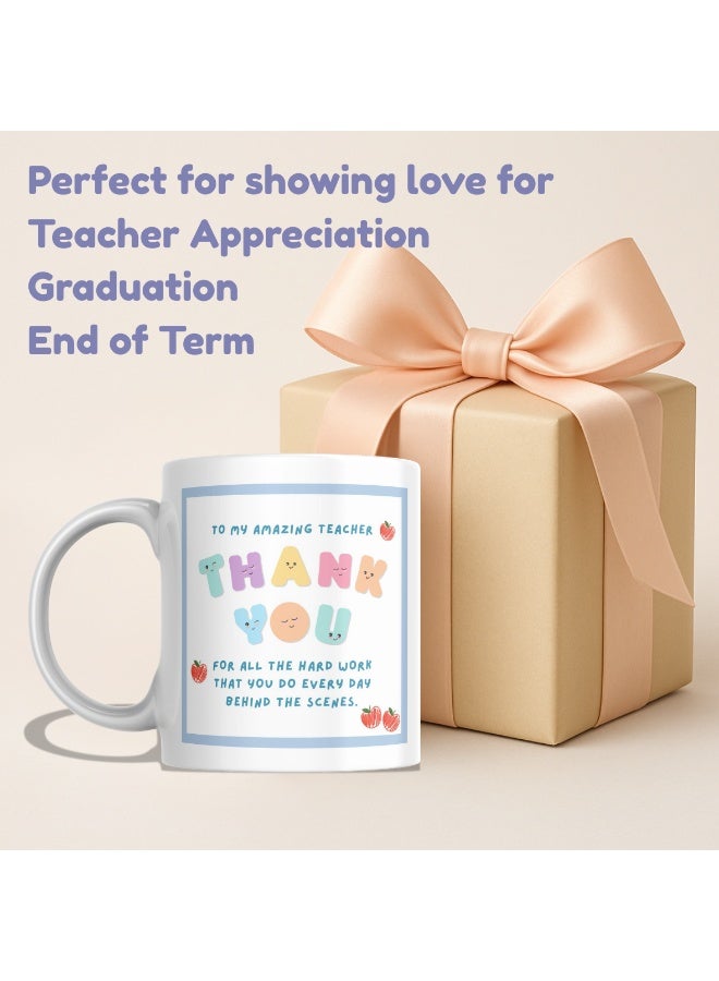 SiestaSafari Teacher Appreciation Thank You Mug, Gift for Teacher, Assistant, Tutor, Principal - Image 4